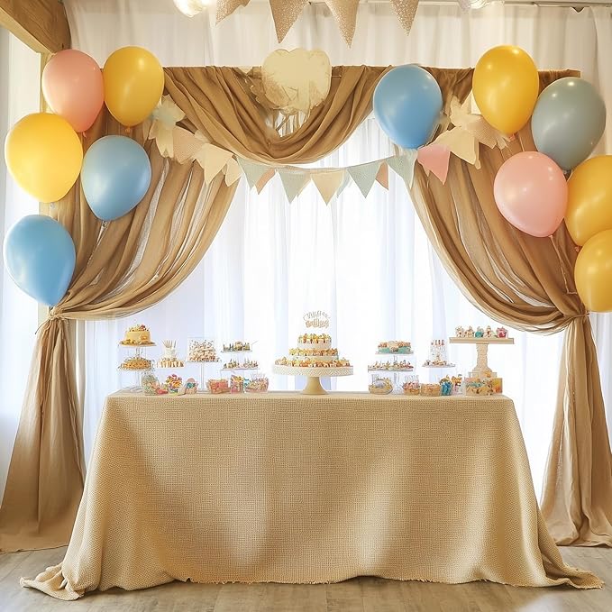 VEVOR Burlap Fabric Roll, 14” x 30 ft High Density Natural Jute Fiber Material for Outdoor Plant Care, Tree Wrap Roll, Decor, DIY Crafts, Wedding, Garden Weed Barrier, Plants & Trees Winter Covering