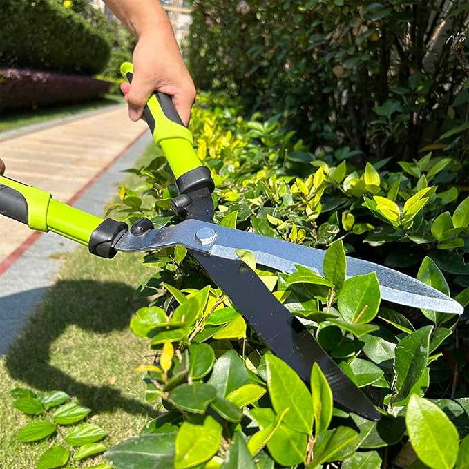Loppers Hedge Clippers Garden Shears, 3PCS Yard Tools Combo Set Tree, Shrub & Bush Care Kit for Lawn Garden, Branch Cutter with Compound Action Tree Trimmer & Trimming Borders (19 Inch)