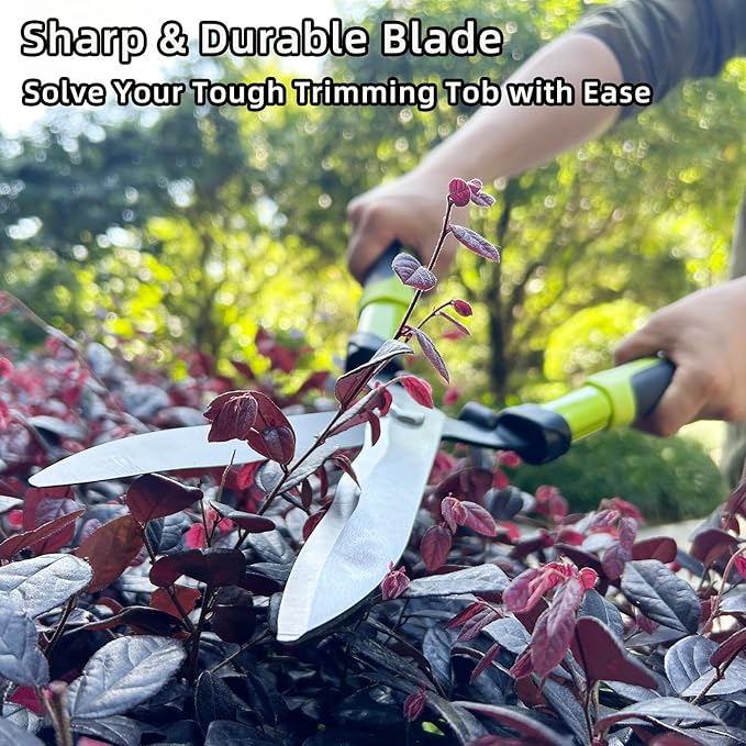 Loppers Hedge Clippers Garden Shears, 3PCS Yard Tools Combo Set Tree, Shrub & Bush Care Kit for Lawn Garden, Branch Cutter with Compound Action Tree Trimmer & Trimming Borders (19 Inch)