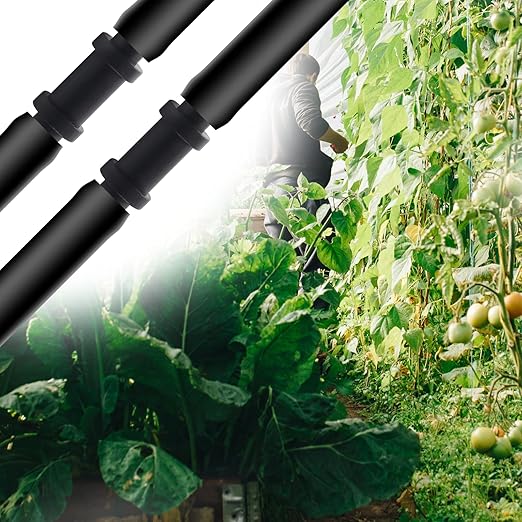 60Pcs 1/4 Inch Drip Irrigation Coupling Fittings Straight Coupling Barbed Connector for 4/7mm Tube Drip Irrigation Watering System