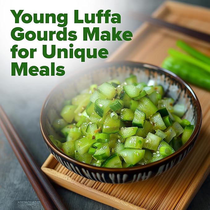 HOME GROWN Luffa Seeds - (Bulk Pack) 40 Non-GMO, Heirloom Loofah Seeds for Planting, USA Sourced, Great for Sponges or Edible Vegetable (Luffa aegyptiaca)