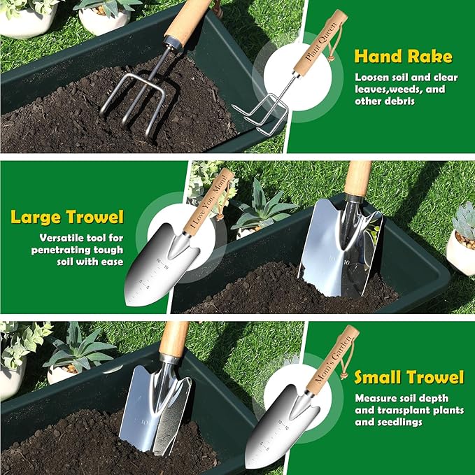 Gardening Tools Gifts for Mom, Mom Gardening Gifts from Daughter Son, Unique Mom Birthday Gifts Mom Gifts for Plant Lover Mom Stepmom