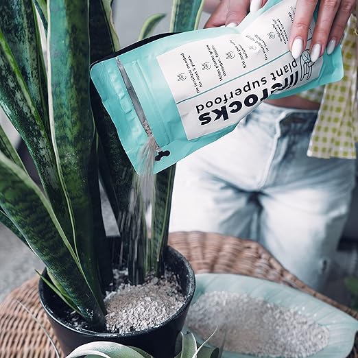 Liferocks Plant food for house and outdoor plants - used potting mix or a standalone soil – works as effective plans fertilizer herb garden