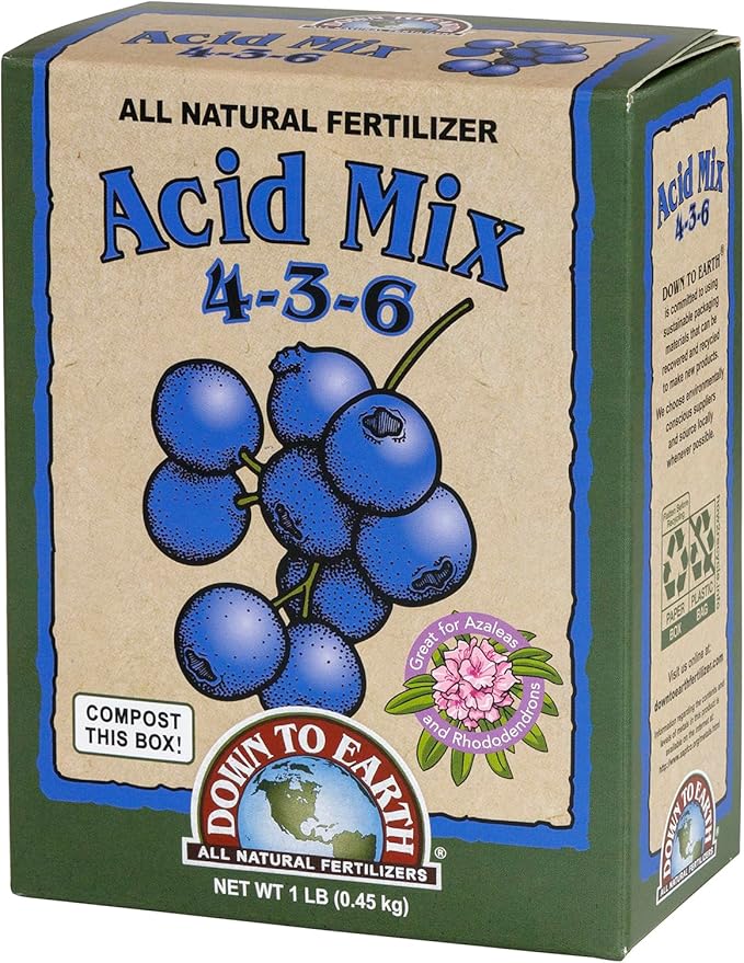 Down to Earth All Natural Acid Mix Fertilizer 4-3-6, 1 lb