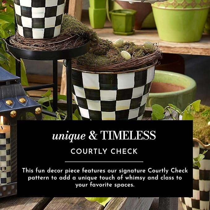 MACKENZIE-CHILDS Pot Climber, Decorative Flowerpot Hanger, Indoor and Outdoor Planter Hanging Decor, Funny Bunny