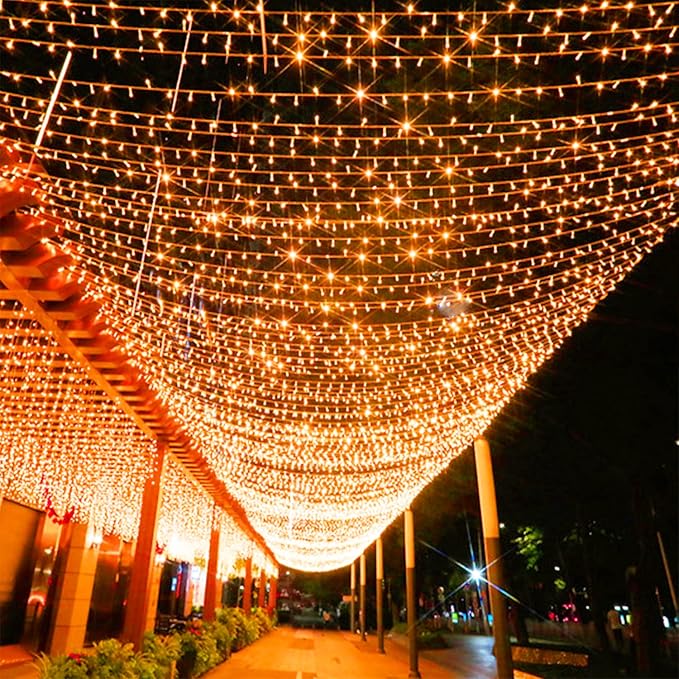 Battery Operated String Lights, 2 Pack With Remote Timer - 8 Modes Waterproof Lights for Bedroom, Garden, Party, Xmas Tree Indoor Outdoor Decorations (Orange, 36)