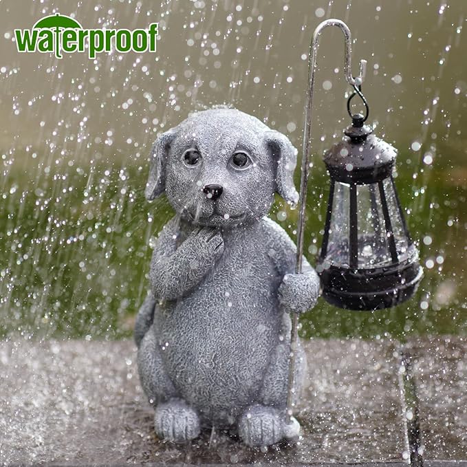 Garden Decor Solar Statues for Mom Grandma Birthdays for Women Sister Wife Lady - Front Patio Balcony Yard Art Lawn Ornaments Porch Outdoor Outside Decorations