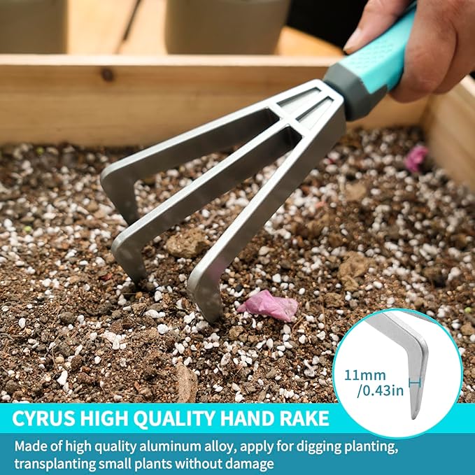 Garden Tool Set for Gardening Aluminum Alloy 3Pcs Trowel Transplanting Shovel for Digging - CYRUS