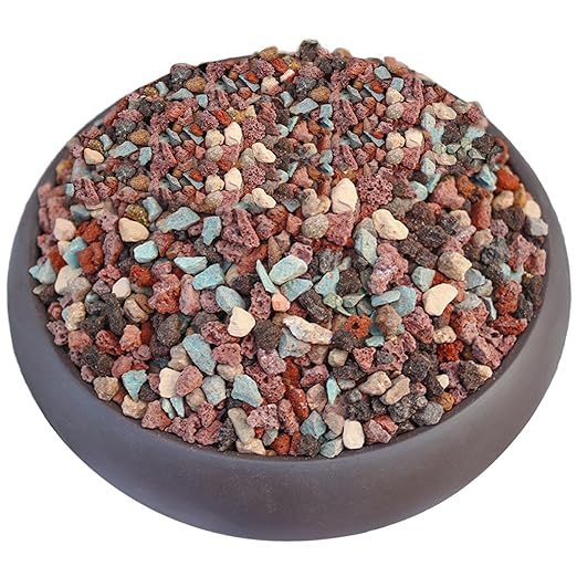 11 Pounds Mix Horticultural Lava Rocks, 5-8 mm Lava Rocks for Plants, Bonsai Rocks Horticultural Grit Soil Cover Gravel for Succulents and Hydroponics, Fairy Gardening, Top Dressing, Plant Drainage