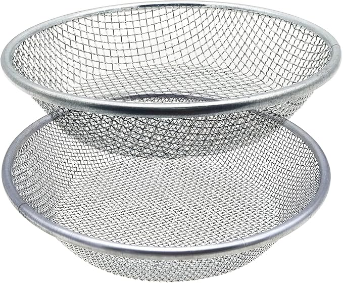 2PCS Soil Sifter for Gardening, Rock Sifter for 5gallon,Compost Sifter Dirt Sifter,Captures Dirt Rocks Sawdust