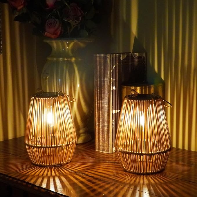 Solar Lanterns, KagoLing Solar Lanterns Outdoor Waterproof Solar Lights for Outside Hanging Solar Lights Outdoor Solar Lamp Lights Decoration for Garden,Yard,Patio,Porch,Trees,Lawn,Pathway, 4 Pack