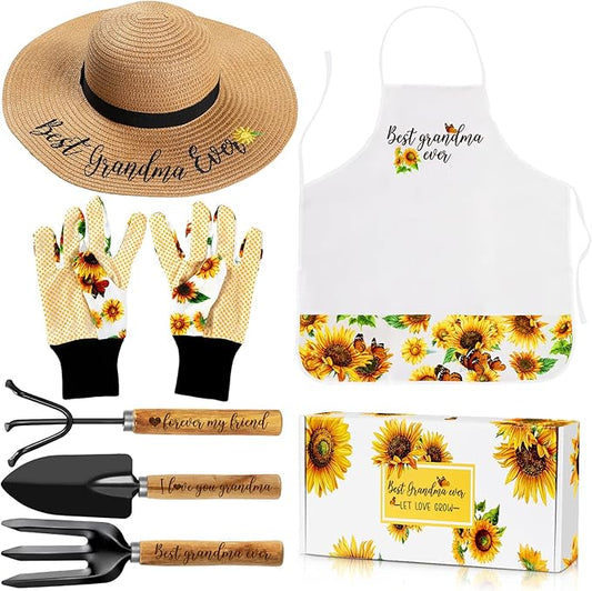 Gifts for Grandma - Grandma Garden Gifts - Birthday Gifts Ideas for Grandma Granny - Gardening Accessories Outdoor, Garden Tool Set Gift for Plant Lover Grandma Starter, Grandma