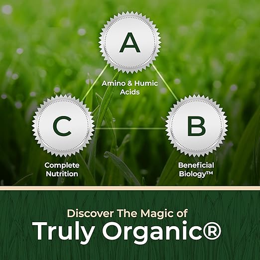 Organic Plant Magic - Truly Organic™ Slow Release Granular Lawn Fertilizer: Best Fertilizer for Grass, Bermuda, St. Augustine, Yard & Lawn Care - Grass Fertilizer Granules (20 Lb)
