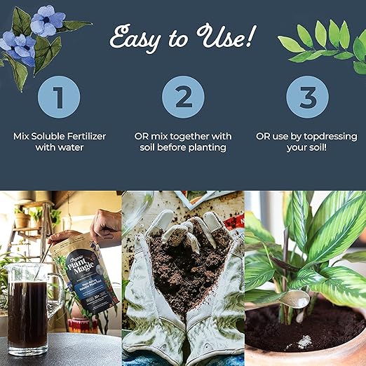 Organic Plant Magic - Truly Organic™ Fast-Acting Soluble Plant Food: All-Purpose Fertilizer Concentrate for All Flower Vegetable Herb Fruit Tree Shrub Container Garden & House Plants [Two 1 lb Bag]