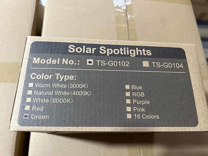 T-SUN Solar Spotlight LED Outdoor Wall Light, IP65 Waterproof, Auto-on at Night/Auto-Off by Day, 180°Angle Adjustable for Tree, Patio, Yard, Garden, Driveway, Stairs, Pool Area (Green)