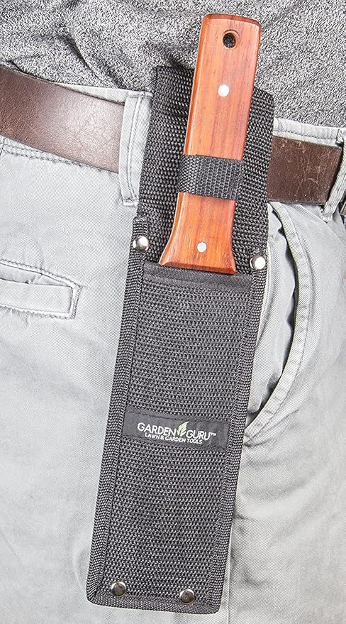 Garden Guru Hori Hori Garden Tool Deluxe Set for Weeding, Digging, Pruning, and Cultivating - Stainless Steel Full Tang Blade (4 Pack)