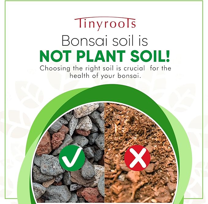 Bonsai Outlet Bonsai Soil Mix - Tinyroots All Purpose Bonsai Soil Mix Ready to Use Blend, Used for All Varieties of Bonsai Trees, 2.5 Gallons