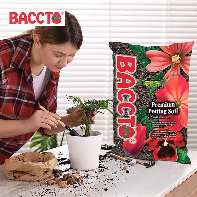 General All Purpose Potting Soil with Perlite for Indoor Outdoor Pots, Planters, Raised Bed, and Container Gardening, 50 Pounds (3 Pack)