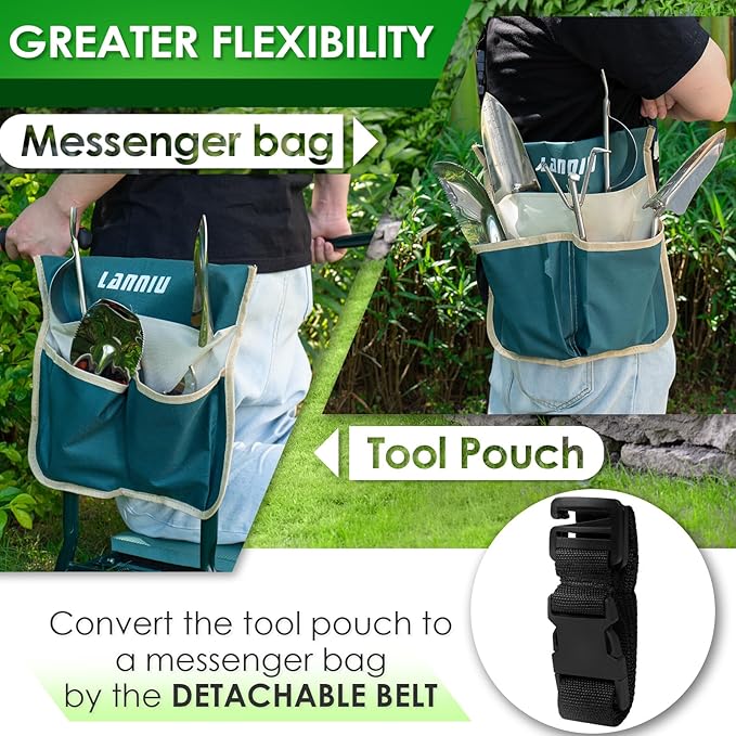 Garden Kneeler and Seat, Foldable Garden Stool, Heavy Duty Garden Chair for Kneeling and Sitting, Gardening Gifts for Women, Grandparents, Seniors, Mom & Dad