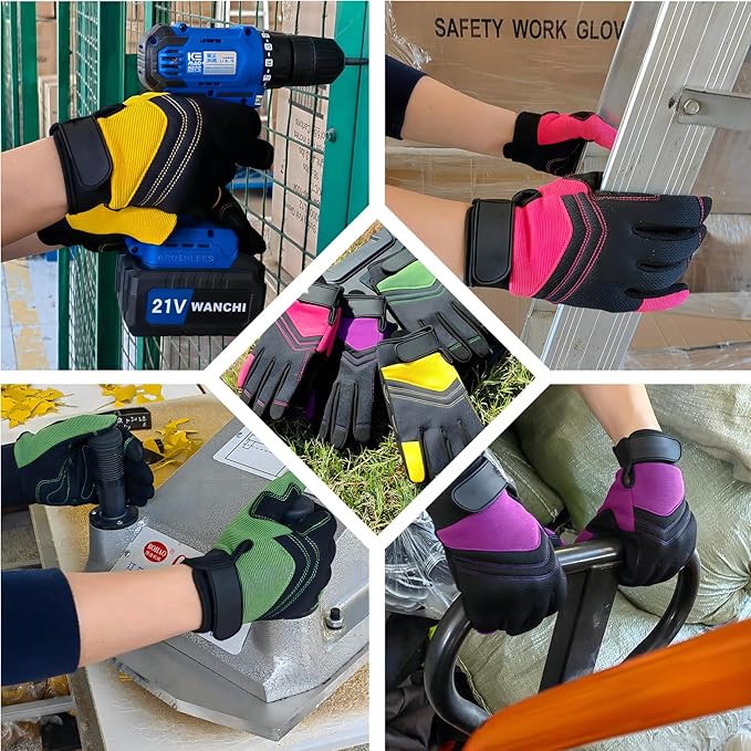 Thorn Proof&Puncture Resistant Gardening Gloves with Grip,Garden Gloves for Women, Leather Work Gloves,Gifts
