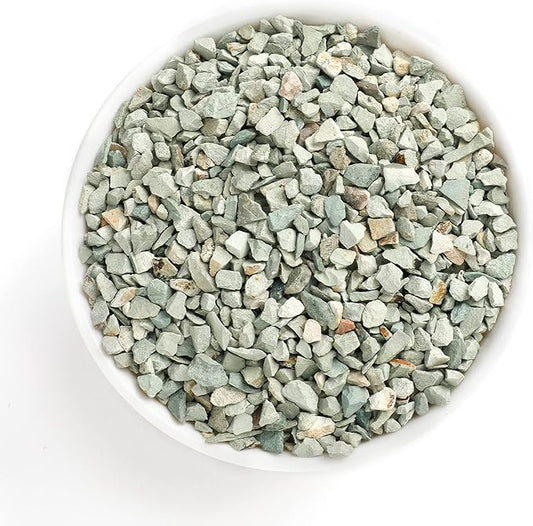 2.4lb Succulents and Cactus Green Zeolite, Décor & Additive Rocks, Natural Decorative Gravel for Bonsai, Fairy Gardening, DIY Projects, Vases Fillers, Terrarium
