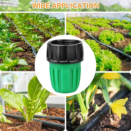 3/4 Inch Female Pipe Thread to 1/2 Inch Drip Irrigation Tubing Adapter: 8 Pieces 1/2 in. Barbed Drip Line x 3/4 in. Faucet PVC Adapter Connect 3/4" FHT Faucet, Sprinkler Manifold, Garden Hose