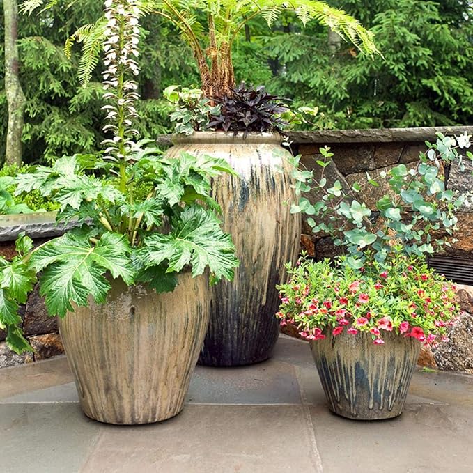 IMPRESA 20 Pack Pot Feet for Outdoor Planters - Invisible Plant Risers for Medium and Large Sized Heavy Pots - 3/4" Elevators - Work Great On Patio and Deck Use