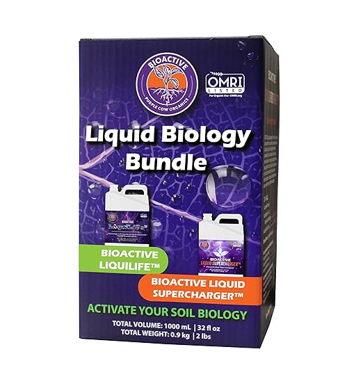 Liquid Biology Bundle Concentrate - Indoor/Outdoor, Plant Growth Stimulator, Soil Conditioner, Fertilizer, Fulvic/Humic Acids