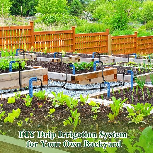 Drip lrrigation Kit System, Solar Automatic DlY Watering Device Supported Pots Plants, Equipment Set for Garden Greenhouse Flower Bed Patio Lawn(Extra Accessories Kit)