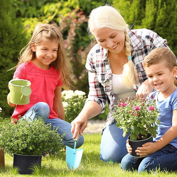 Delxo 20 Pack 5 Gallon Grow Bags Heavy Duty Aeration Fabric Pots Thickened Nonwoven Garden Plant Growing Bags with Handles for Planting