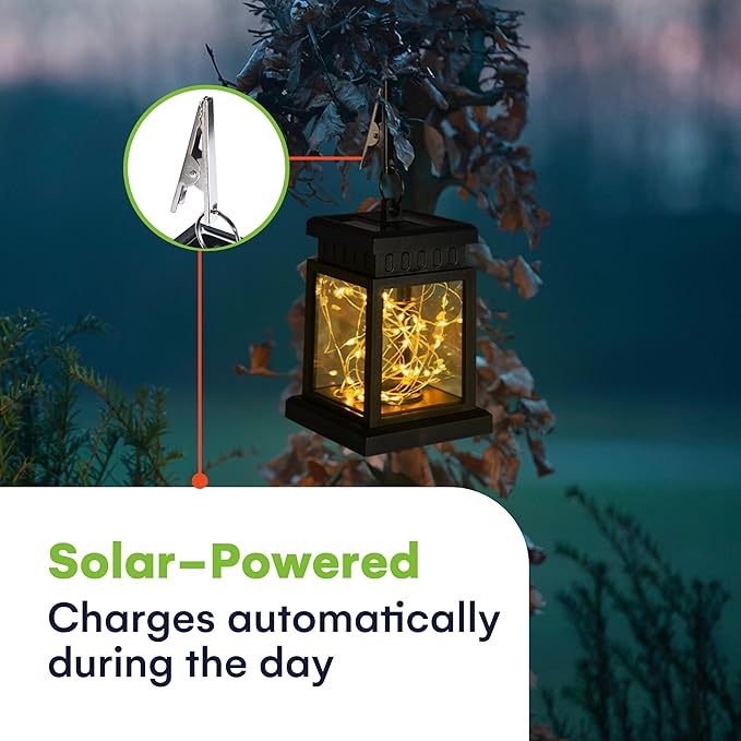 Steady Doggie Solar Porch Hanging Lamp - Outdoor Sconce Wall Lights for Porch and Patio - Decorative Exterior Led lighting - Reliable and Sustainable Lighting Solution - Energy Saving