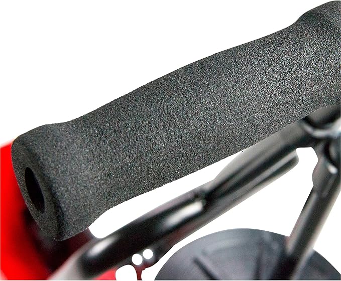 Chapin 8701B Garden Push Seeder Planter With 6 Seed Plates for up to 20 Varieties of Seeds, Zinc Plow Blade, Row Marker, Powder Coated Steel Frame, Red/Black