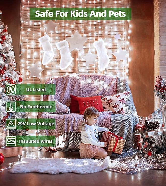 1500 LED Chrstmas String Lights, 492FT Super Long Christmas Lights with 8 Modes, Christmas Tree Lights with Timer Memory for Indoor Outdoor Tree Fence Garden Xmas Wedding Party Decor Cool White