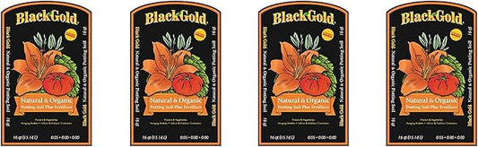 Black Gold Organic in/Outdoor Potting Soil, 16 Quart Bag (4)