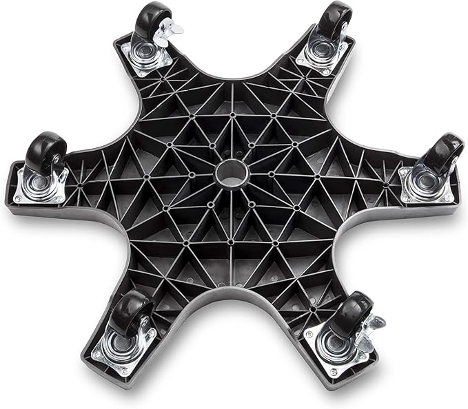 Bosmere Down Under Plant Caddie, Heavy Duty Plant Stand with Wheels, 500 lb Capacity, 20-Inch, Charcoal