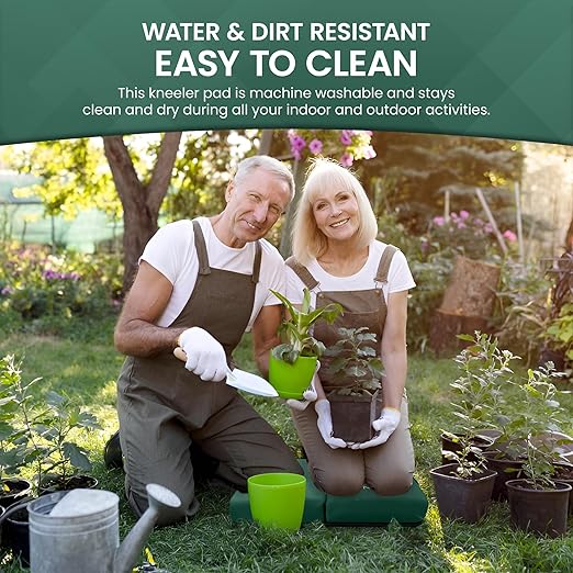 Garden Guru Extra Thick Gardening Kneeling Kneeler Pad – Ultra Soft Foam Cushion Padding for Knee – Water Resistant - Garden Kneeler Mat for Yard Work, Cleaning, Household Chores, Roofing, and More