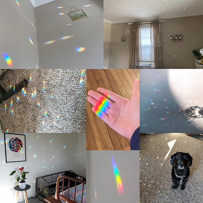 Clear Crystal Suncatcher Ball Prism Glass Sphere Faceted Gazing Ball Rainbow Maker Window Prisms Suncatcher for Window, Sun Catcher(150mm/5.91inch)