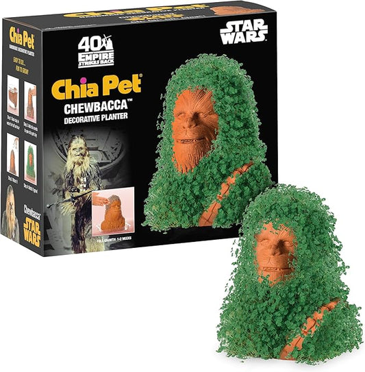 Chia Pet Star Wars Chewbacca with Seed Pack, Decorative Pottery Planter, Easy to Do and Fun to Grow, Novelty Gift, Perfect for Any Occasion