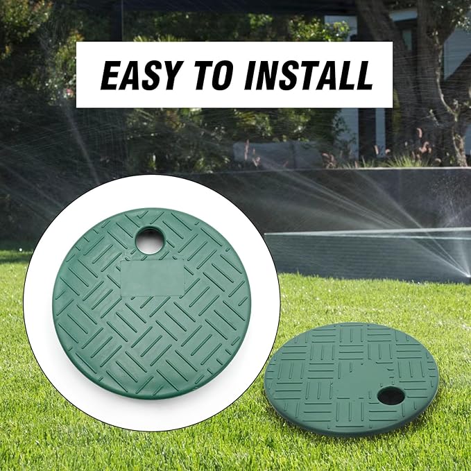 2/4 Pcs ID 5.5" OD 6" Valve Box Cover Lid for Sprinkler Irrigation System (6 inch 2 PCS)