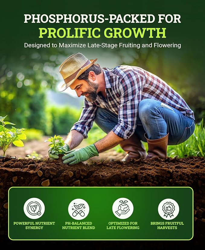 FoxFarm Cha Ching Soluble Fertilizer, Water Soluble High-Phosphorus Fertilizer, Supports Late Harvest Stage - Outdoor Flowers, Fruiting Plants, Containers and Bed Areas, NPK 9-50-10 (6 oz)