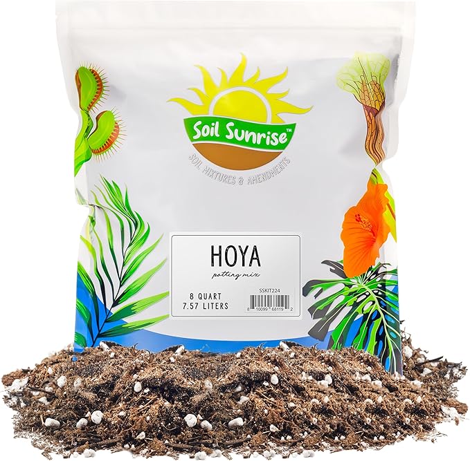 Hoya Plant Potting Soil Mix (8 Quarts), Custom Blend for Growing Hoya Tropical Houseplants