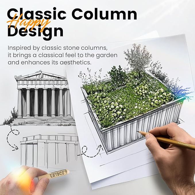 KING BIRD Raised Garden Bed 68"x 36"x 12" Galvanized Steel Metal Outdoor Garden Planter Box Kit with 2 Pairs of Gloves (Green)