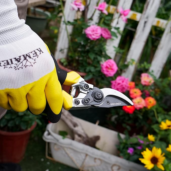 Heavy-Duty Handheld Garden Shears - Versatile Pruning Tools for Gardening, Tree Pruning, Flower Care, Hedge Maintenance, Plant Branch Cutting, and Pruner Holster