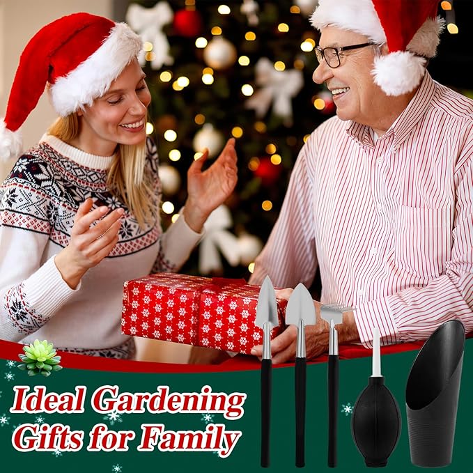 20 pcs Succulent Tool Set - 39.4" Indoor Plant Repotting Mat and 19 Pcs Mini Succulent Hand Tools, Garden Flower Plants Transplanting Supplies for Christmas Holiday Gardening Gifts Outdoor, Green