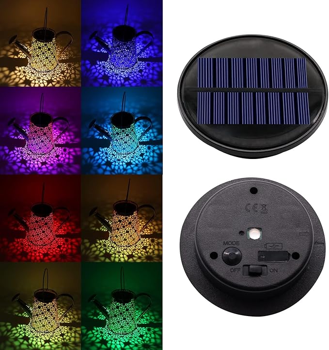 4 Packs 8 Color Solar Lights Replacement Top(Top Size 3.74 inch,Bottom Size 2.83 inch),Garden Gift Garden Decor,Replacement Solar Light Parts,Solar Lanterns Outdoor Hanging Waterproof Decoration