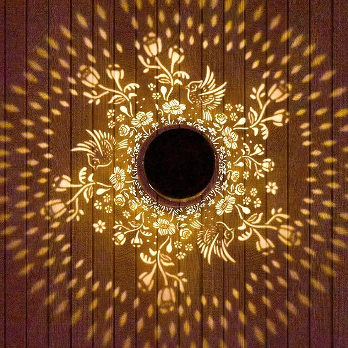 Cardinal Solar Lanterns Outdoor Waterproof Garden Decor Birthday Gifts for Women Mom Grandma Metal Hanging Hummingbird Solar Lights for Outside LED Lanterns for Yard Patio Lawn Pathway Landscape