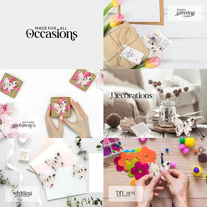 Set of 24 Purple Butterfly – Plantable Seed Paper for Weddings, Gifts, and Life Events