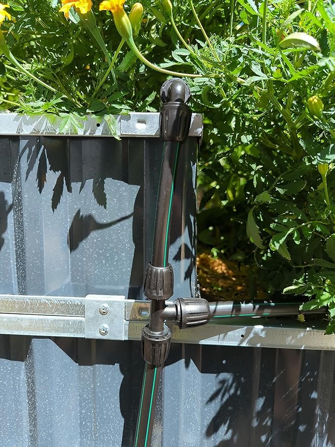 1/2 Inch Drip Irrigation Fittings End Caps, 10 Pack End Plugs for (1/2" ID x 0.6-0.63" OD)16mm DripTubing Connectors, Barbed Locked End Cap Connectors for Garden Watering System Drip Line