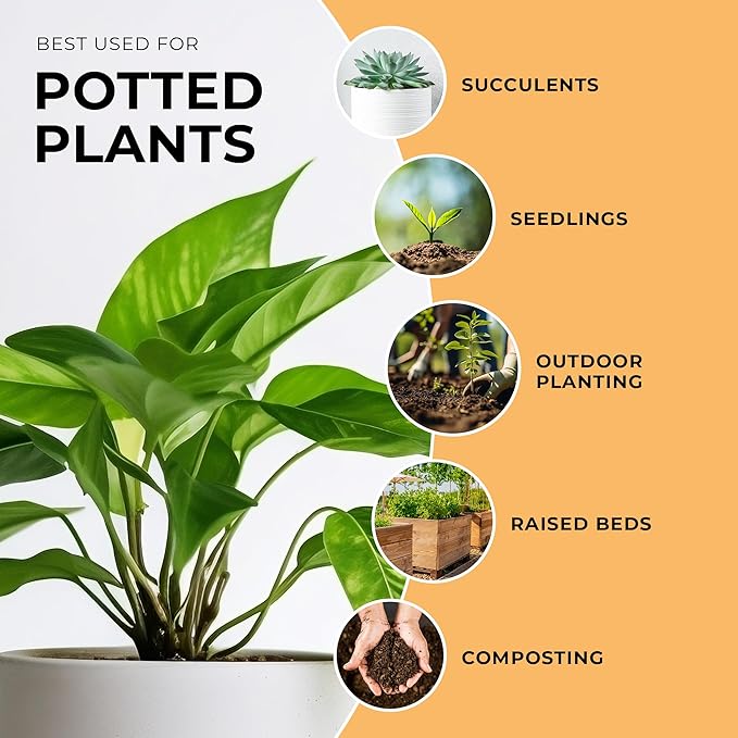 Mycelium Organic Coco Coir Brick 10lbs - Perfect for Potting & Planting, OMRI Certified, Eco-Friendly Soil Mix, Ideal for Indoor Plants, Orchids, Succulents, Cacti and Vegetable Gardening