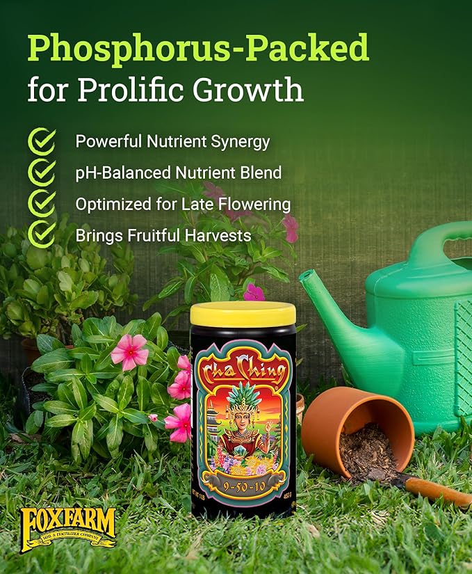 FoxFarm Soluble Nutrient Trio Pack - Open Sesame, Beastie Bloomz, Cha Ching, High-Octane Fertilizers for Hydroponic & Soil - Support Flowering & Bud Density (3-1 lb Jars)